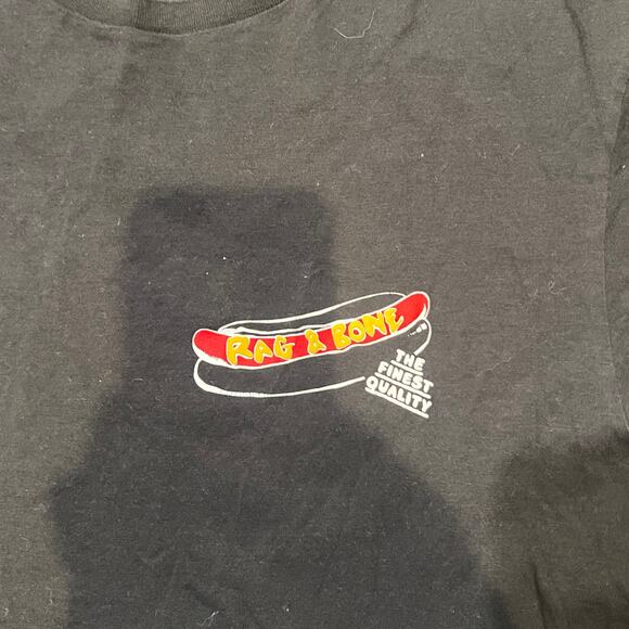 RAG & BONE Men's NY Hotdog Cotton Tee Size XXL In Black - Picture 7 of 10
